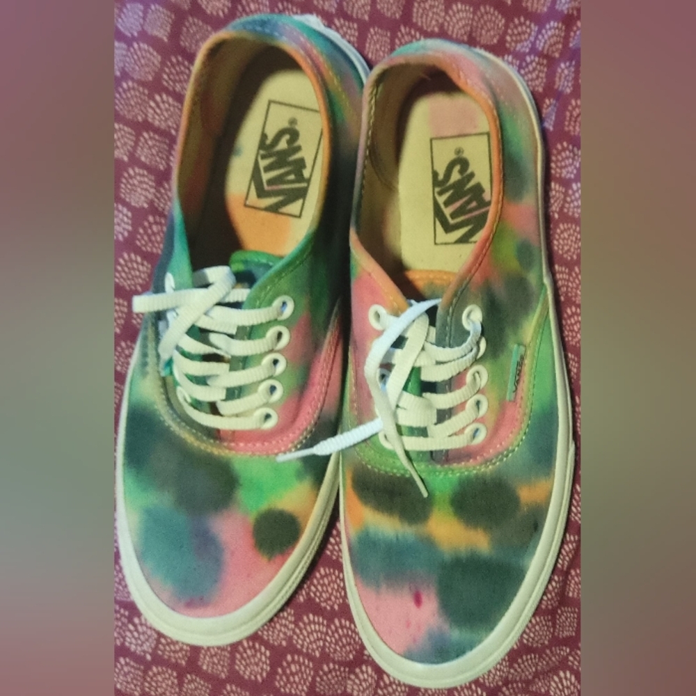 Vans Custom Tie Dyed Casual Sneakers View 5